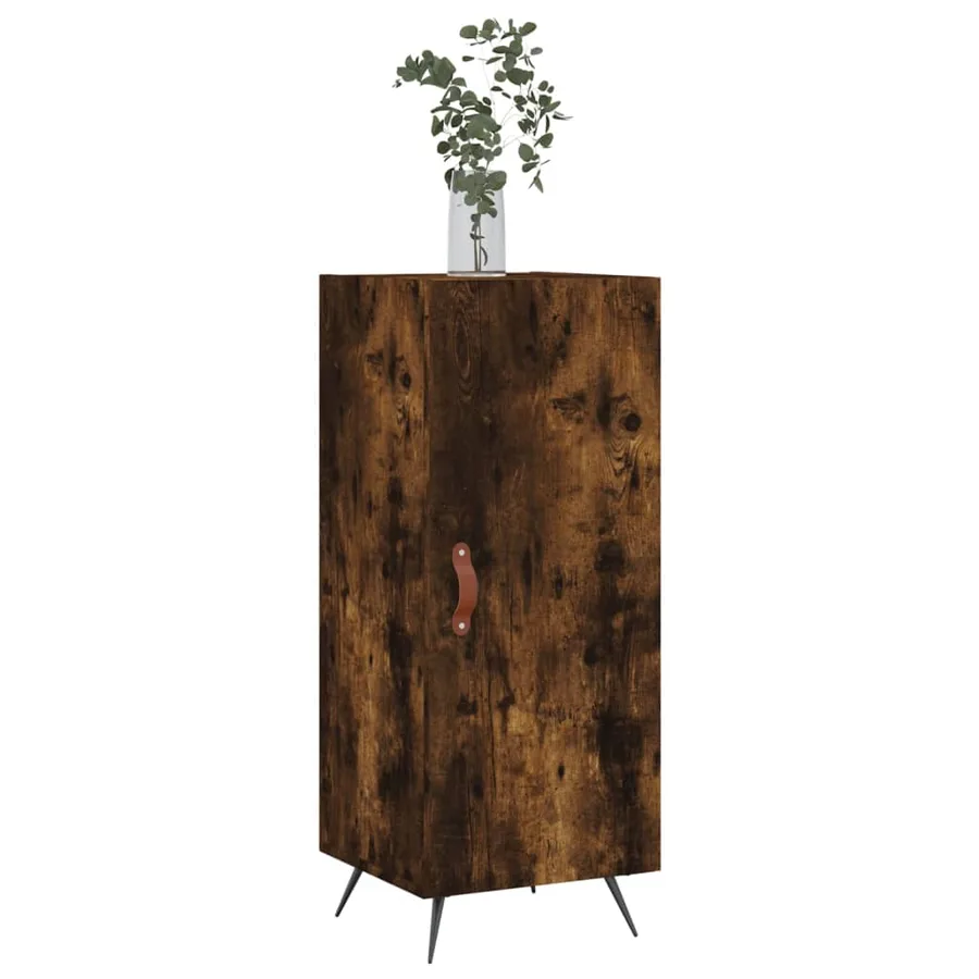 Buffet Chêne fumé 34,5x34x90 cm Bois d'ingénierie - 3