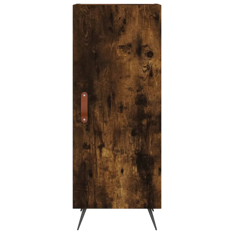 Buffet Chêne fumé 34,5x34x90 cm Bois d'ingénierie - 6