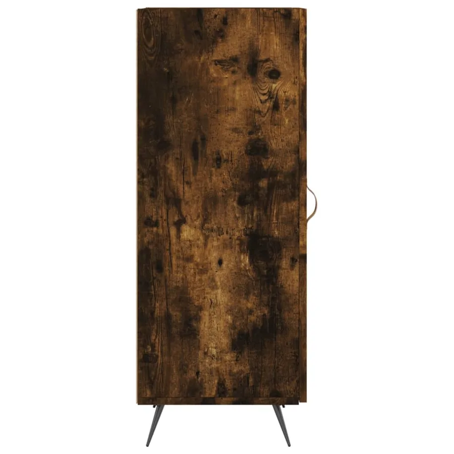 Buffet Chêne fumé 34,5x34x90 cm Bois d'ingénierie - 7