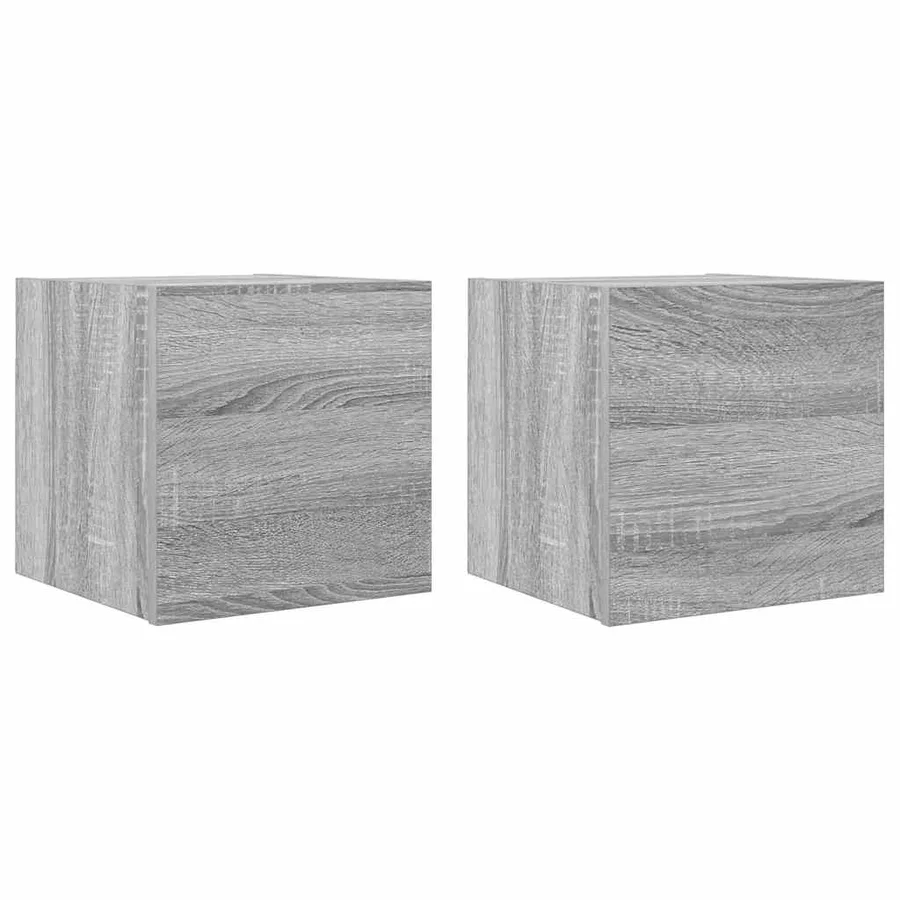Meubles TV muraux 2 pcs Sonoma gris 30,5x30x30 cm - 2