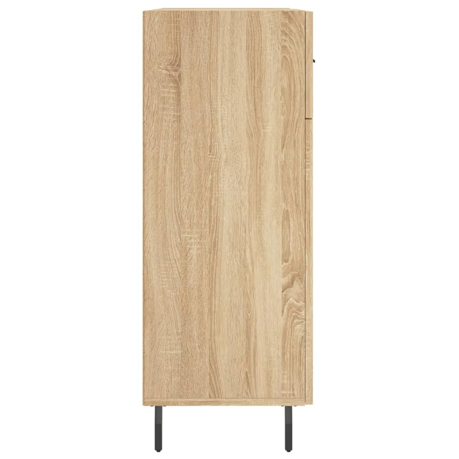 Buffet chêne sonoma 69,5x34x90 cm bois d'ingénierie - 7
