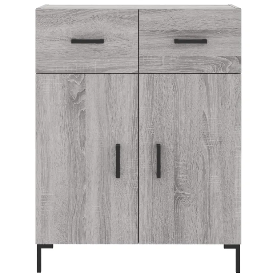 Buffet sonoma gris 69,5x34x90 cm bois d'ingénierie - 6