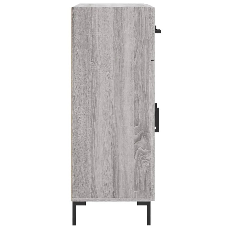 Buffet sonoma gris 69,5x34x90 cm bois d'ingénierie - 7