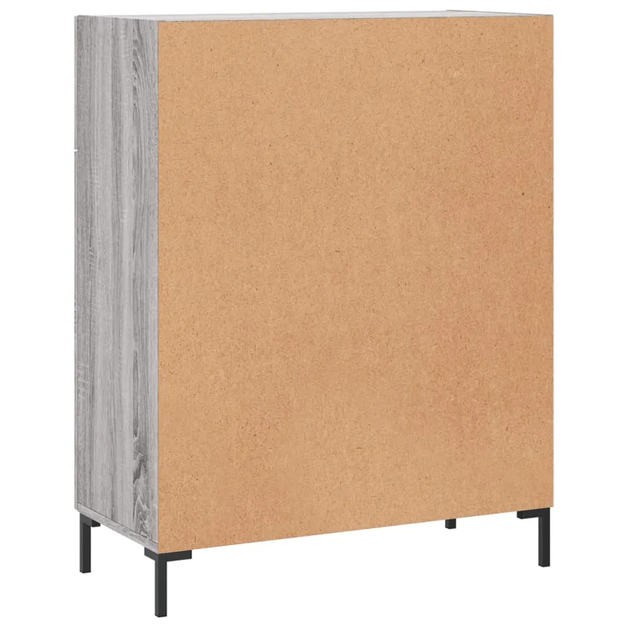 Buffet sonoma gris 69,5x34x90 cm bois d'ingénierie - 8
