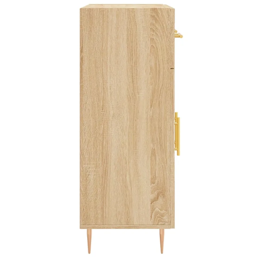 Buffet chêne sonoma 69,5x34x90 cm bois d'ingénierie - 7