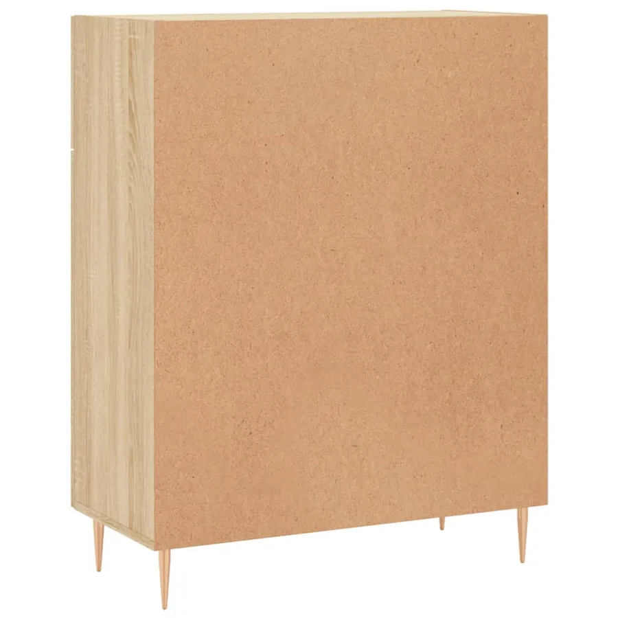 Buffet chêne sonoma 69,5x34x90 cm bois d'ingénierie - 8