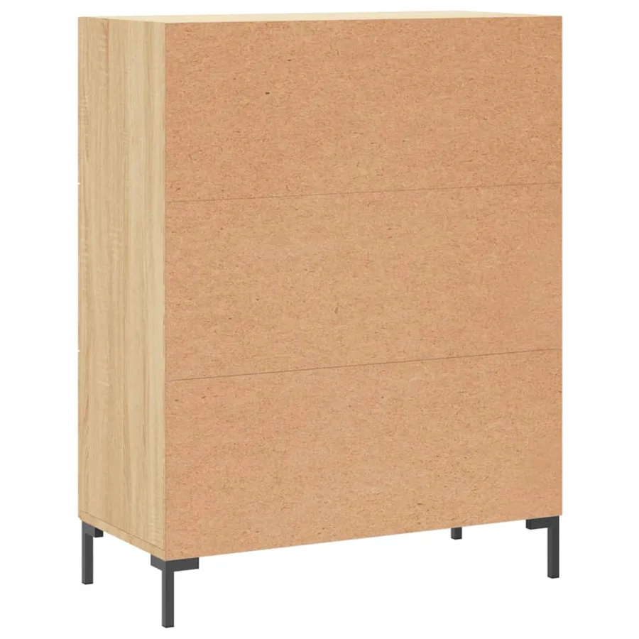 Buffet chêne sonoma 69,5x34x90 cm bois d'ingénierie - 8