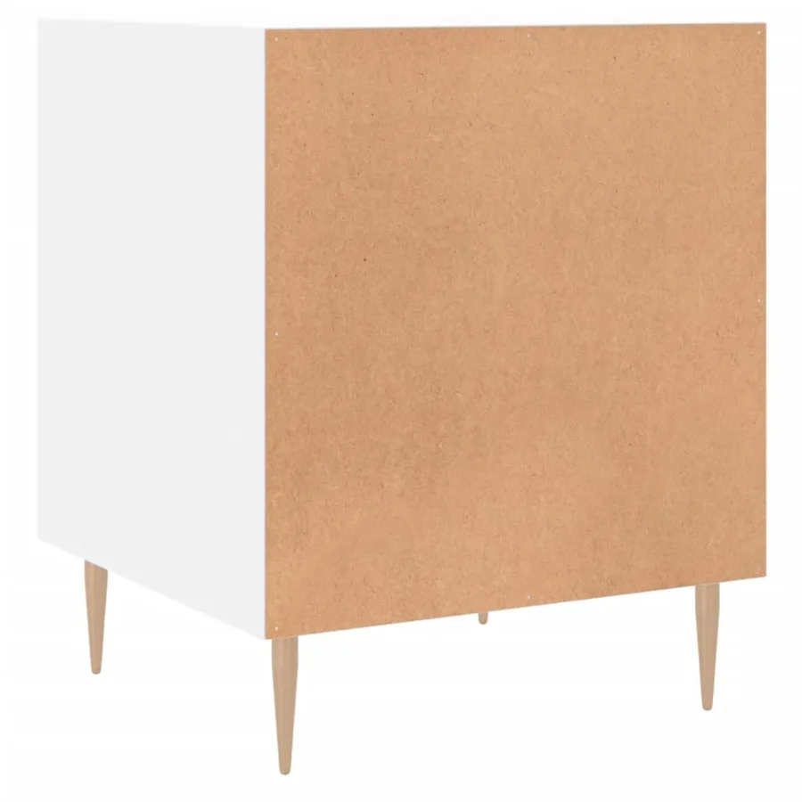 Tables de chevet 2 pcs blanc 40x40x50 cm bois d’ingénierie - 10