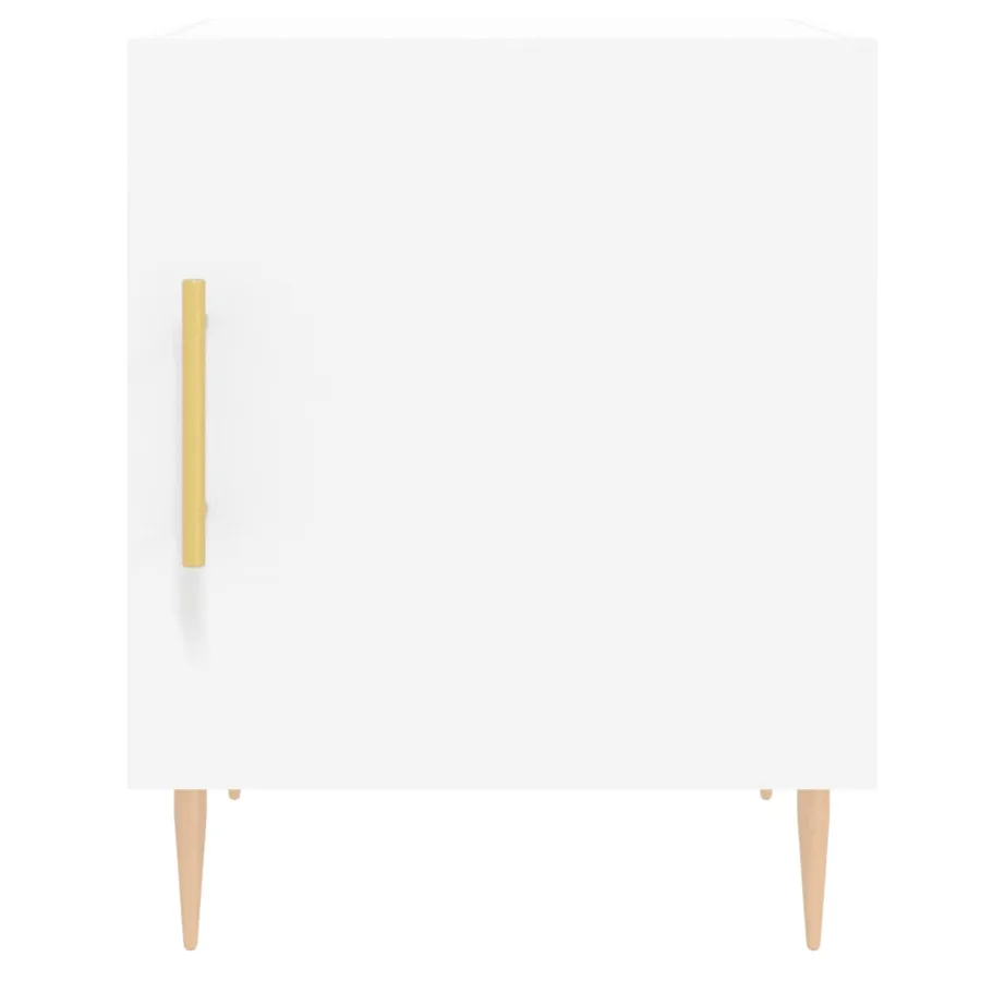 Tables de chevet 2 pcs blanc 40x40x50 cm bois d’ingénierie - 6