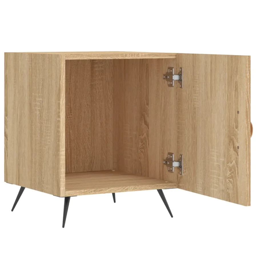 Table de chevet chêne sonoma 40x40x50 cm bois d’ingénierie - 3