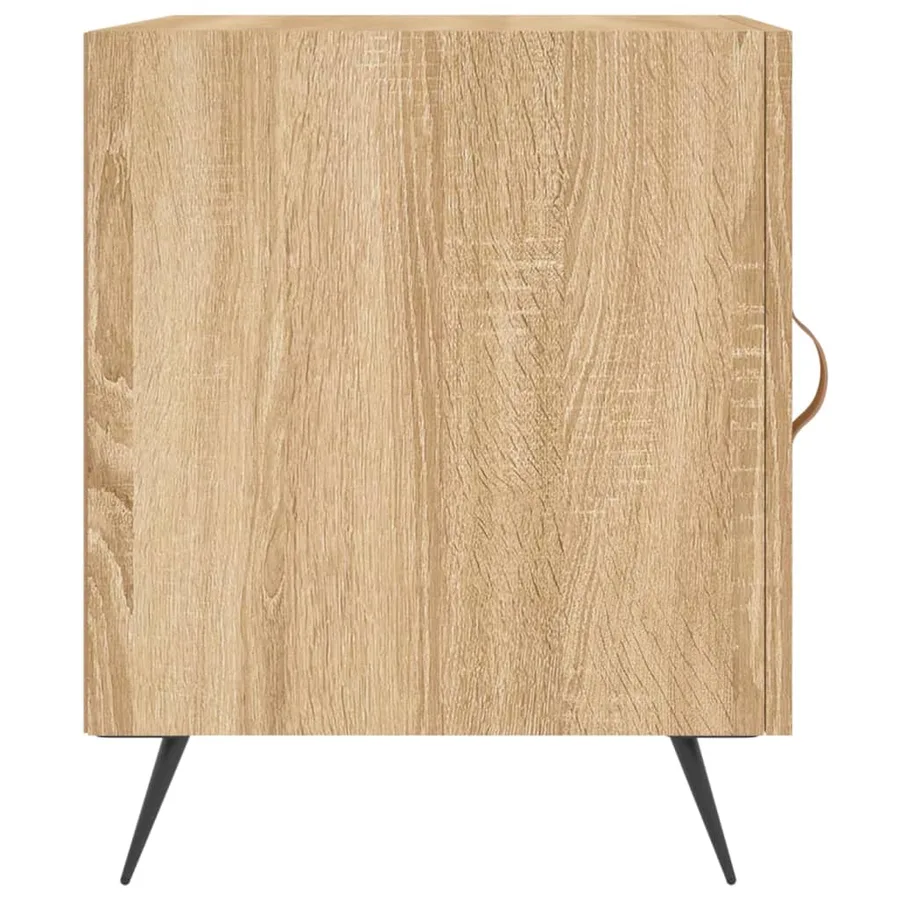 Table de chevet chêne sonoma 40x40x50 cm bois d’ingénierie - 5