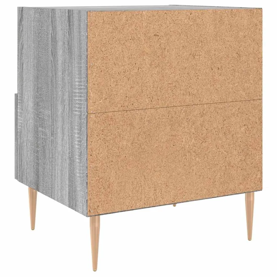 Tables de chevet 2 pcs sonoma gris 40x35x47,5 cm - 9