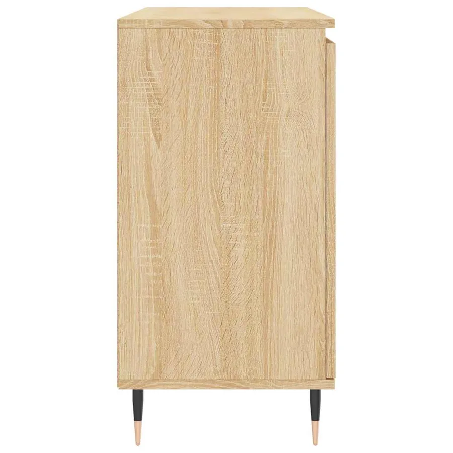 Buffet chêne sonoma 101,5x35x70 cm bois d'ingénierie - 7