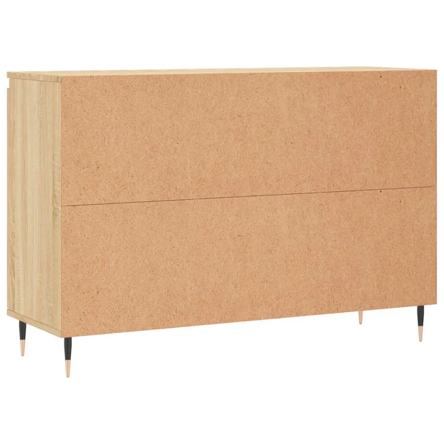 Buffet chêne sonoma 101,5x35x70 cm bois d'ingénierie - 8