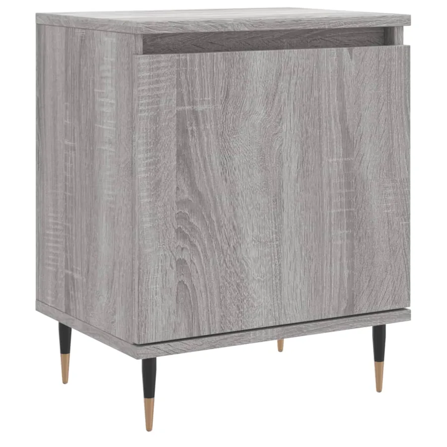 Table de chevet sonoma gris 40x30x50 cm bois d'ingénierie - 2