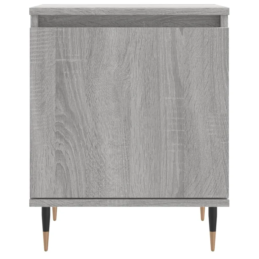 Table de chevet sonoma gris 40x30x50 cm bois d'ingénierie - 5