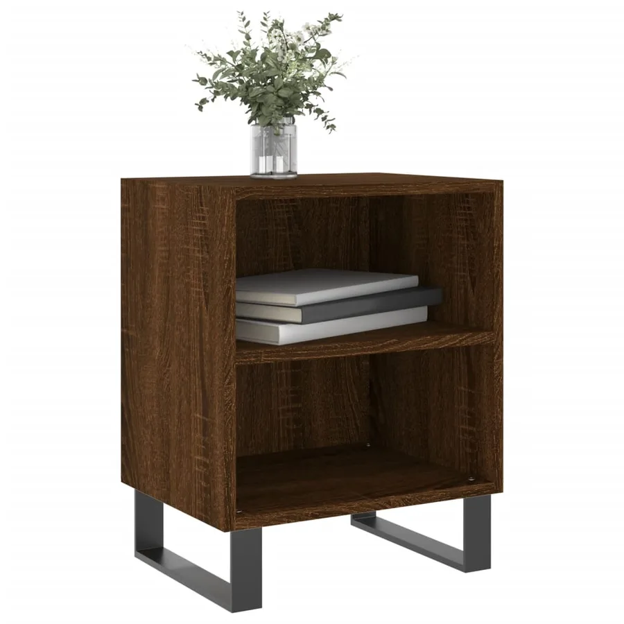 Tables de chevet 2pcs chêne marron 40x30x50cm bois d'ingénierie - 3