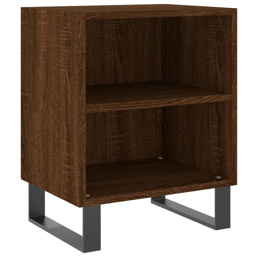 Tables de chevet 2pcs chêne marron 40x30x50cm bois d'ingénierie - 4