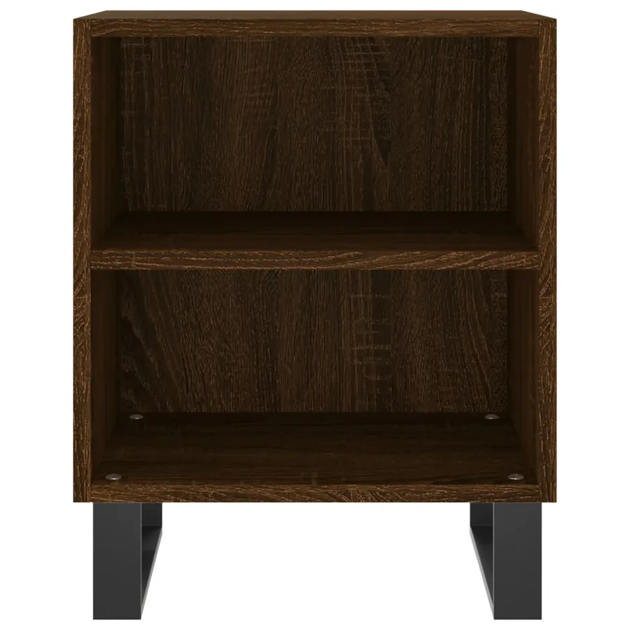 Tables de chevet 2pcs chêne marron 40x30x50cm bois d'ingénierie - 5