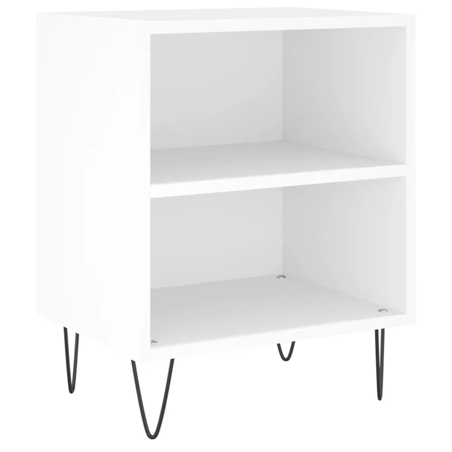 Tables de chevet 2 pcs blanc 40x30x50 cm bois d'ingénierie - 4
