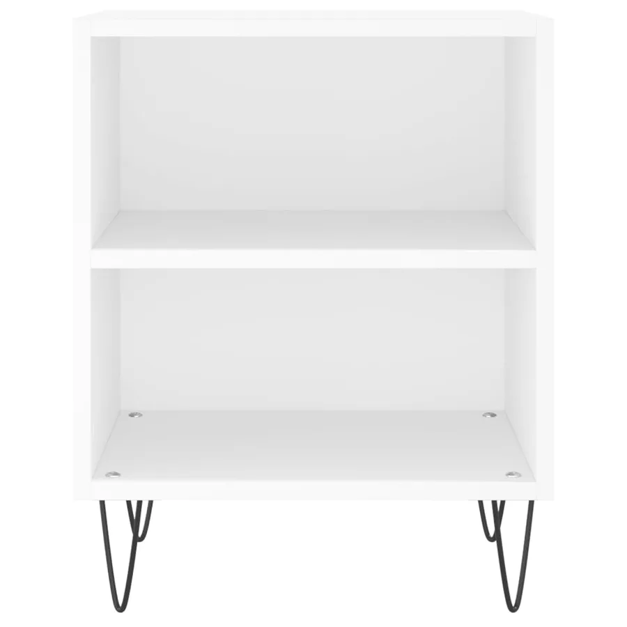 Tables de chevet 2 pcs blanc 40x30x50 cm bois d'ingénierie - 5