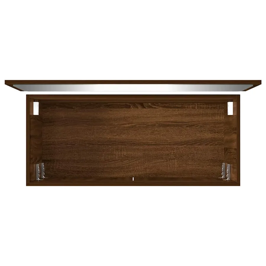 Ensemble de meubles de salle de bain 2 pcs Chêne marron - 13