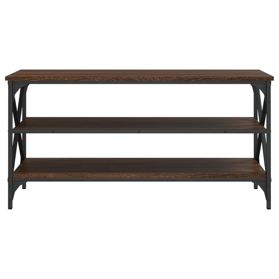 Meuble TV Chêne marron 100x40x50 cm Bois d'ingénierie - 5