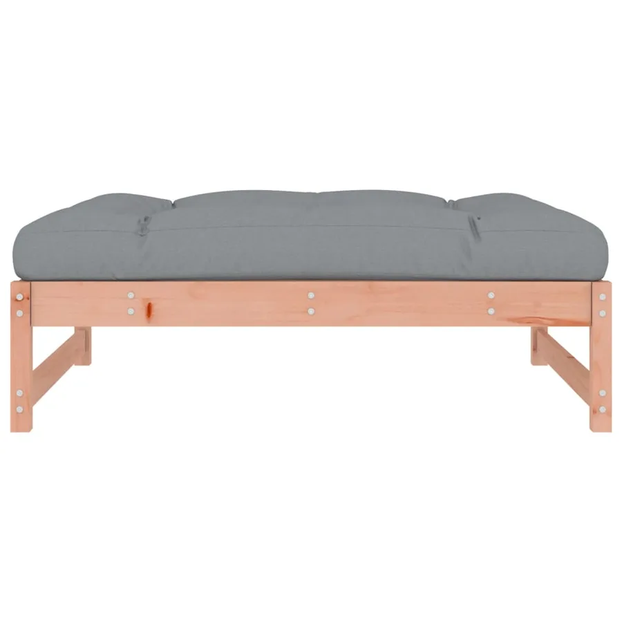 Repose-pied de jardin 120x80 cm massif de douglas - 4