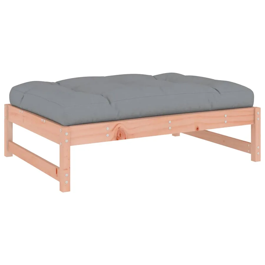 Repose-pied de jardin 120x80 cm massif de douglas - 6