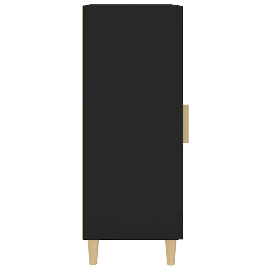Buffet Noir 34,5x34x90 cm Bois d'ingénierie - 6
