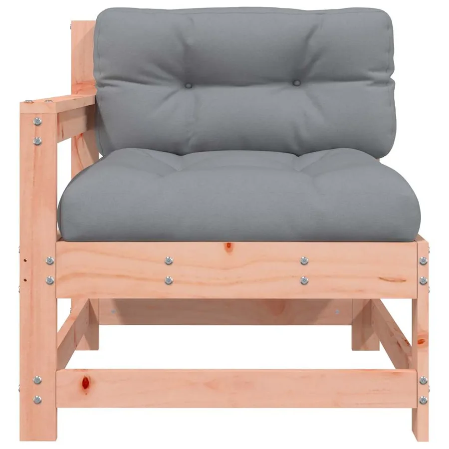 Chaises de jardin avec coussins lot de 2 bois massif douglas - 5