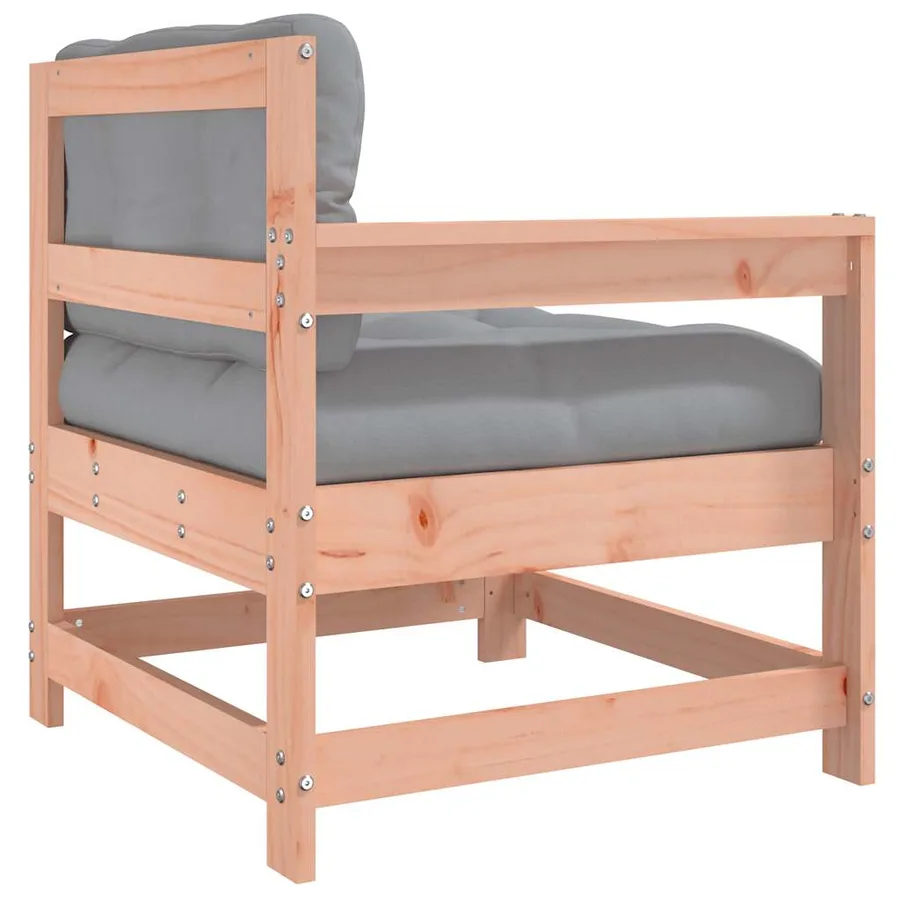 Chaises de jardin avec coussins lot de 2 bois massif douglas - 6