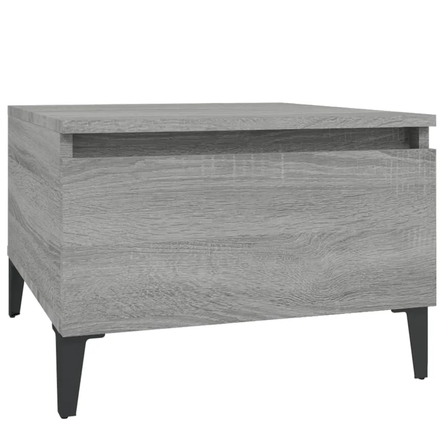 Tables d'appoint 2 pcs Sonoma gris 50x46x35 cm Bois ingénierie - 6