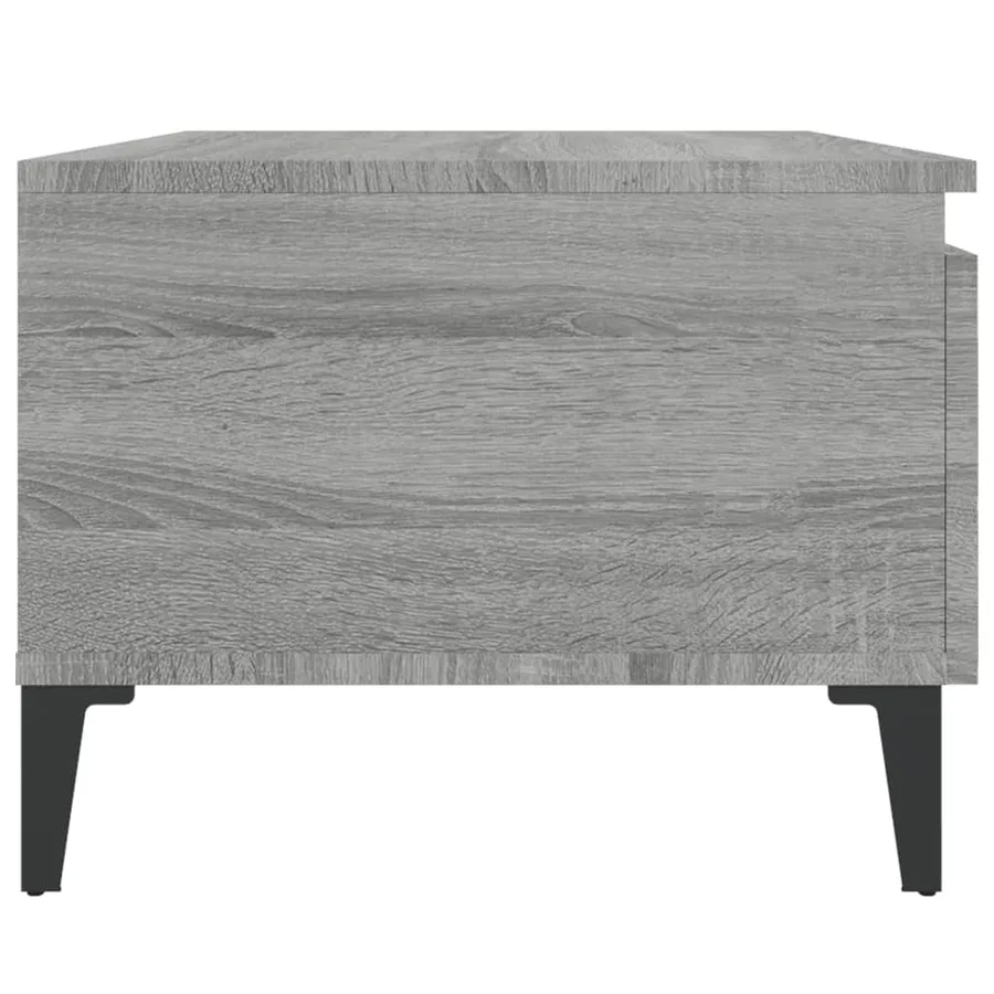 Tables d'appoint 2 pcs Sonoma gris 50x46x35 cm Bois ingénierie - 9