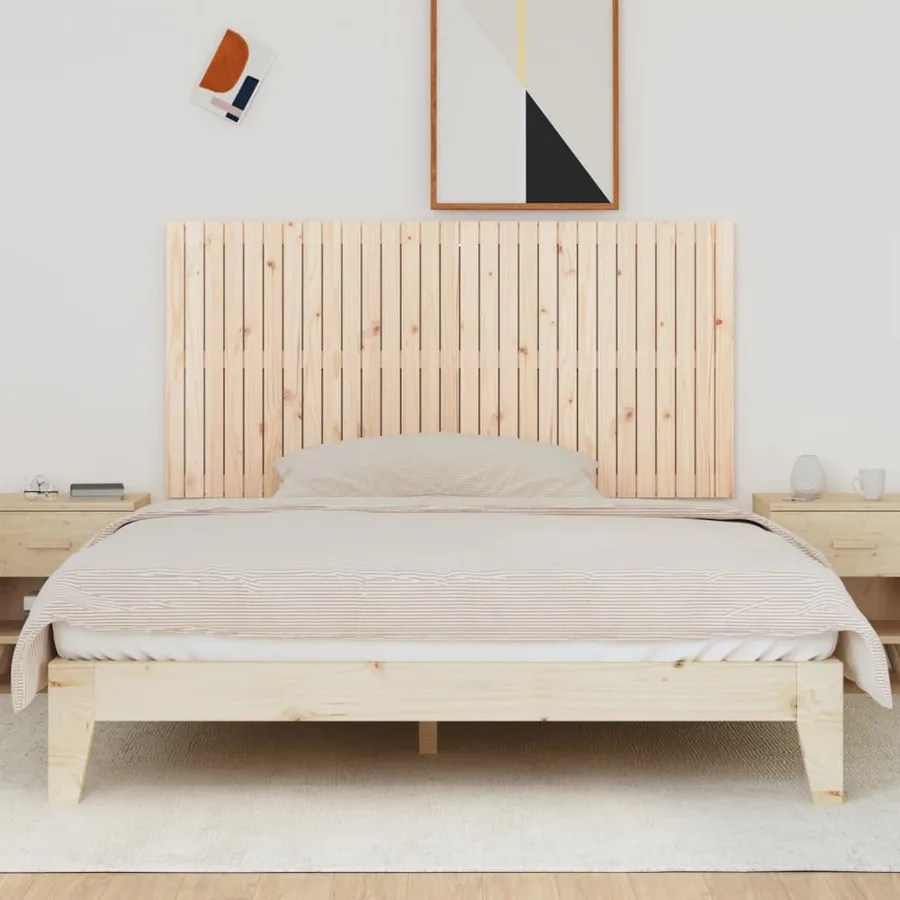 Tête de lit murale 185x3x90 cm Bois massif de pin - 3