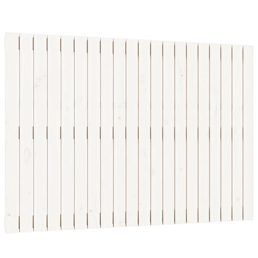Tête de lit murale Blanc 127,5x3x90 cm Bois massif de pin - 2