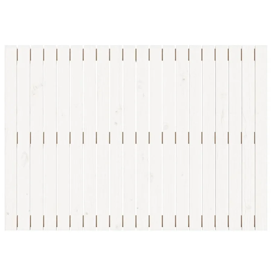 Tête de lit murale Blanc 127,5x3x90 cm Bois massif de pin - 4