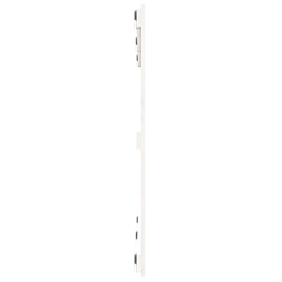 Tête de lit murale Blanc 127,5x3x90 cm Bois massif de pin - 5