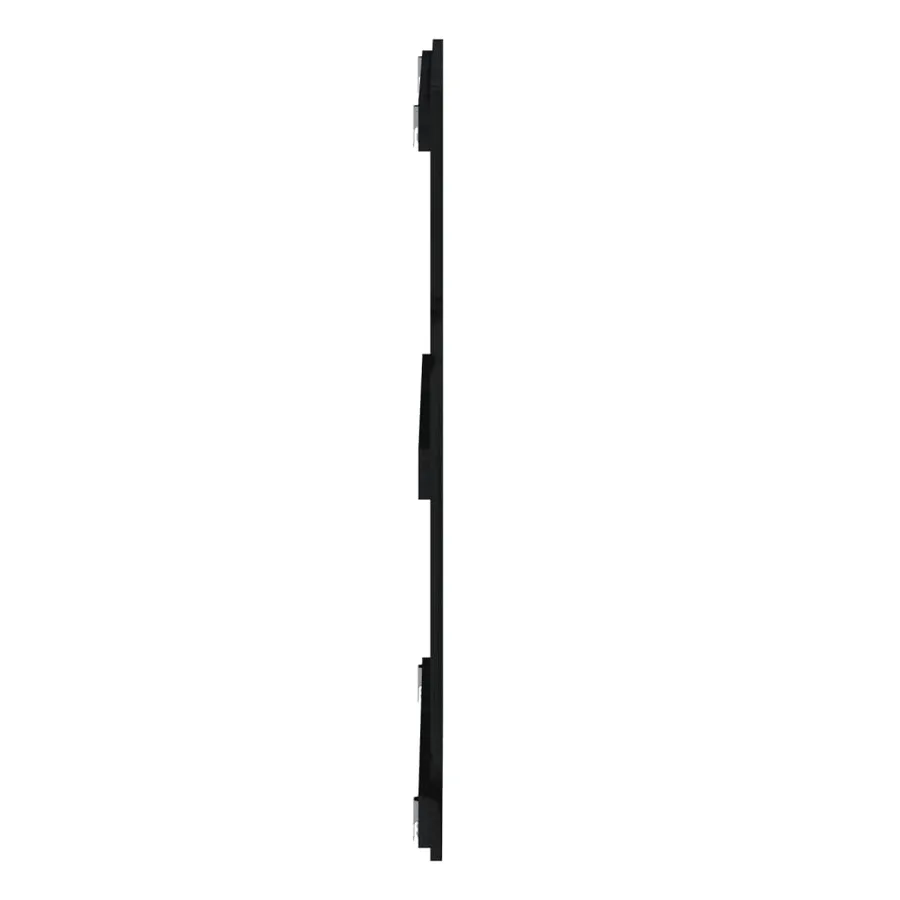Tête de lit murale Noir 108x3x90 cm Bois massif de pin - 5