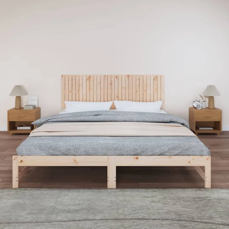 Tête de lit murale 185x3x60 cm Bois massif de pin - 3
