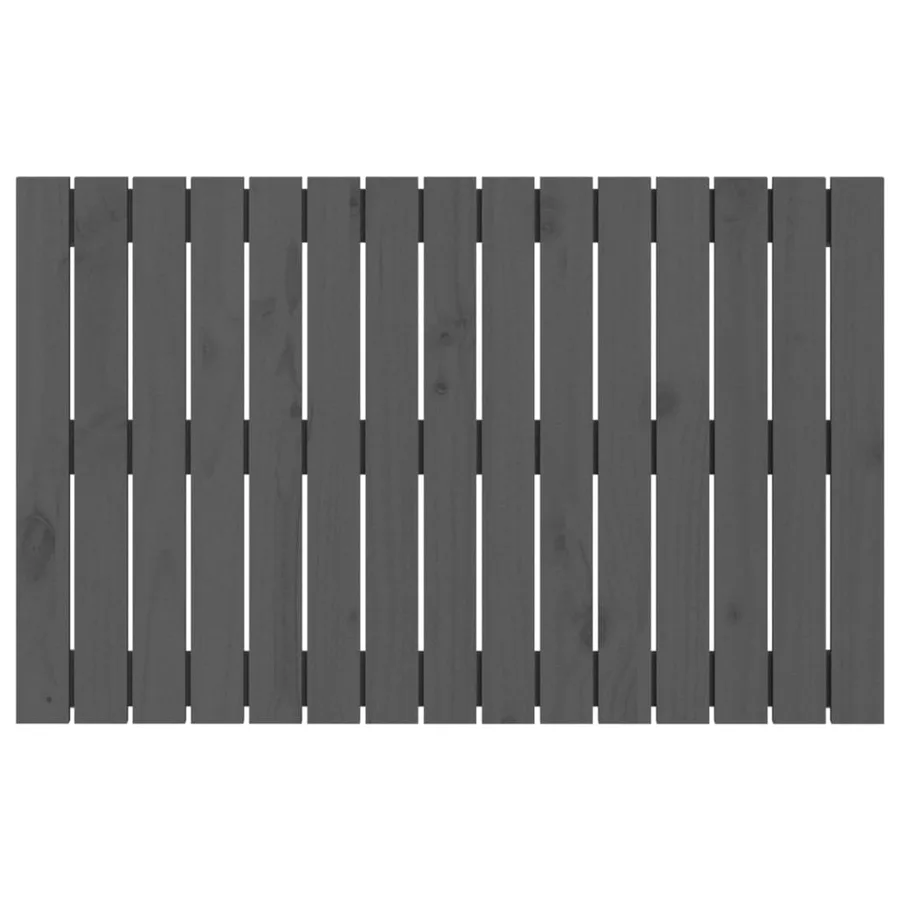 Tête de lit murale Gris 95,5x3x60 cm Bois massif de pin - 4