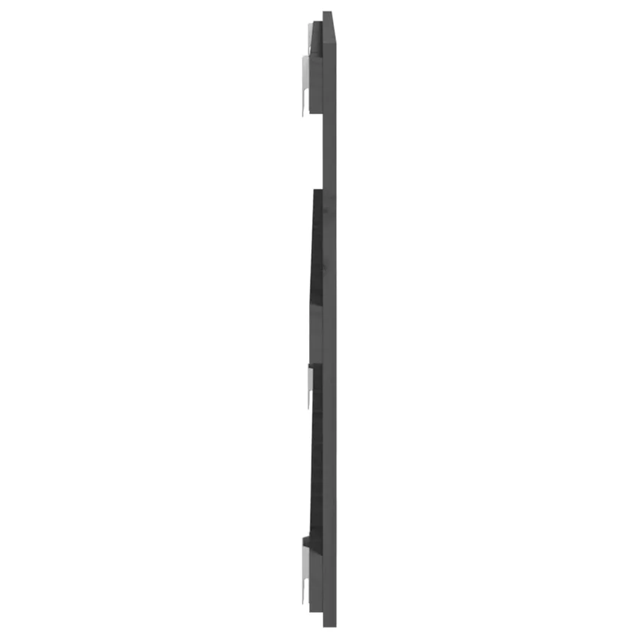 Tête de lit murale Gris 95,5x3x60 cm Bois massif de pin - 5