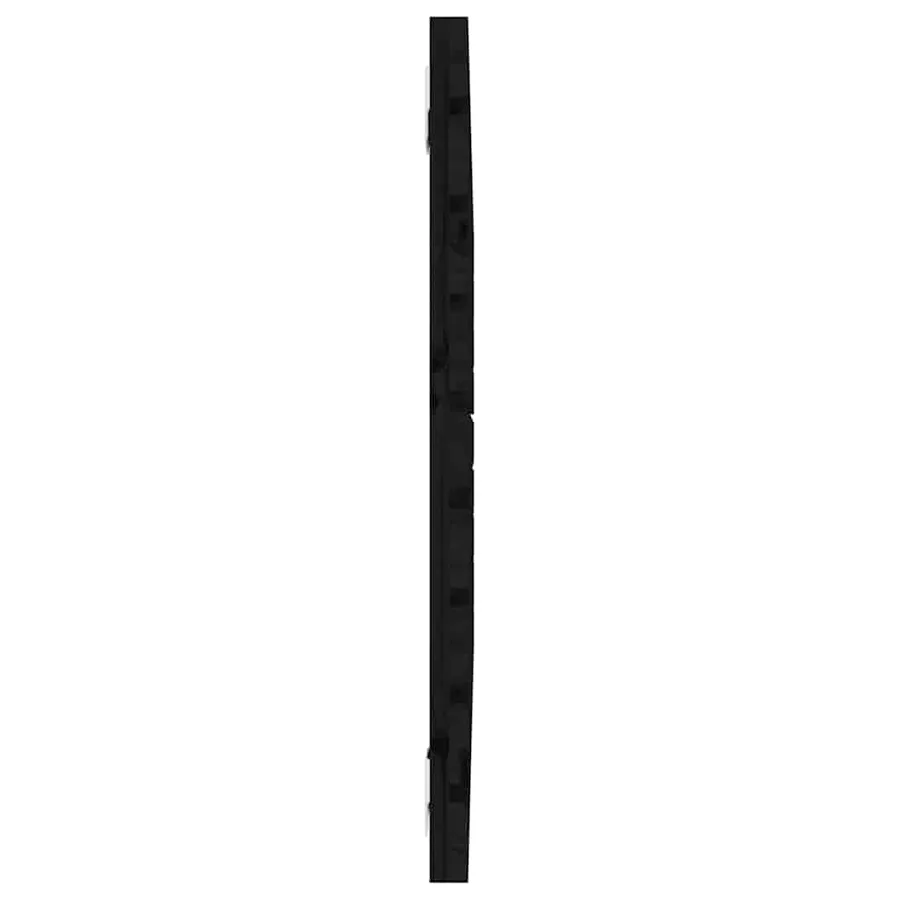 Tête de lit murale Noir 96x3x63 cm Bois massif de pin - 5