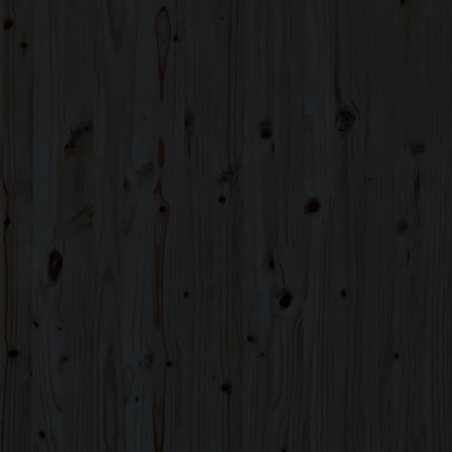 Tête de lit murale Noir 141x3x91,5 cm Bois massif de pin - 7