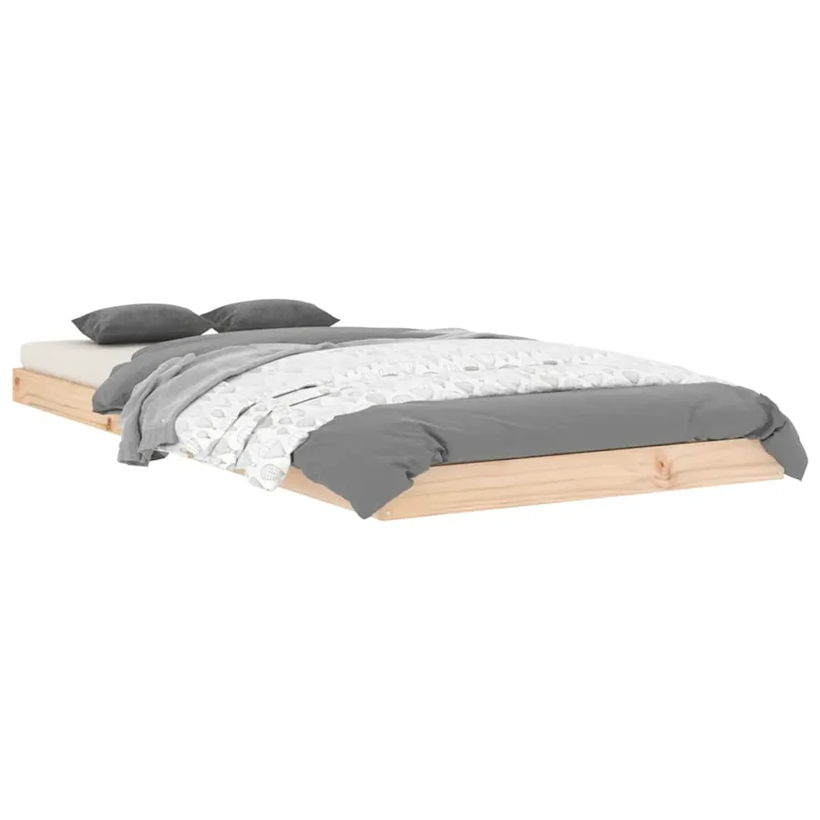 Cadre de lit sans matelas 90x200 cm bois de pin massif - 3