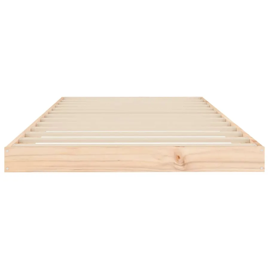 Cadre de lit sans matelas 90x200 cm bois de pin massif - 5