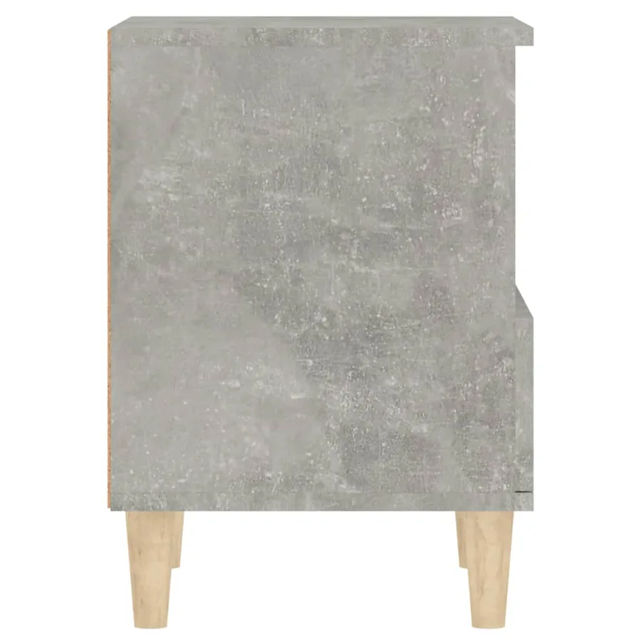 Tables de chevet 2 pcs Gris béton 40x35x50 cm - 9