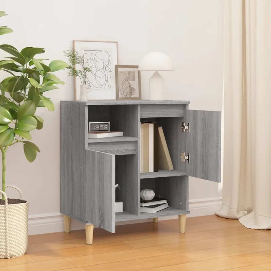 Buffet Sonoma gris 60x35x70 cm Bois d'ingénierie - 3