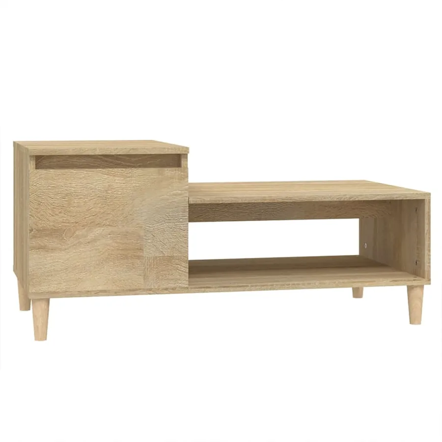 Table basse Chêne sonoma 100x50x45 cm Bois d'ingénierie - 2