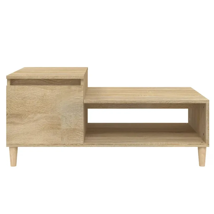 Table basse Chêne sonoma 100x50x45 cm Bois d'ingénierie - 5